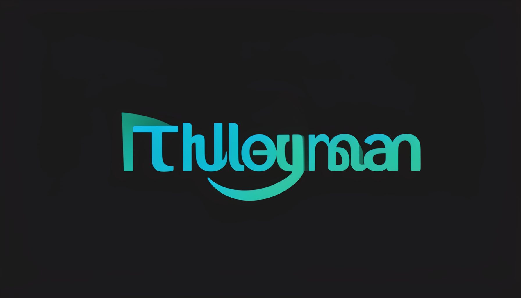 Telegram官网标志，深色背景上蓝绿色文字风格